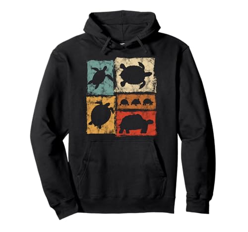 Schildkröten-Druck, Retro-Stil, Schildkröten-Grafik für Männer, Frauen, Kinder Pullover Hoodie von Vintage Funny Turtle Designs for Men Women Kids