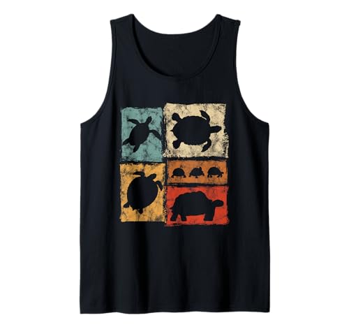 Schildkröten-Druck, Retro-Stil, Schildkröten-Grafik für Männer, Frauen, Kinder Tank Top von Vintage Funny Turtle Designs for Men Women Kids