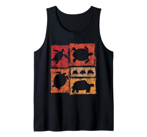Schildkröten-Grafik, Retro-Stil, für Männer, Frauen, Kinder Tank Top von Vintage Funny Turtle Designs for Men Women Kids