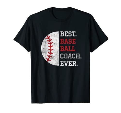 Herren Retro Best Baseball Coach Ever Baseball Coach T-Shirt Herren Retro Best Baseball Coach Ever Baseball Coach T-Shirt von Vintage Gift for Baseball Coach