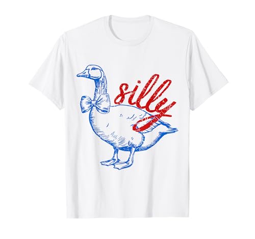 Silly Retro Goose Graphic Herren Damen T-Shirt Silly Retro Goose Graphic Herren Damen T-Shirt von Vintage Goose Funny Tee