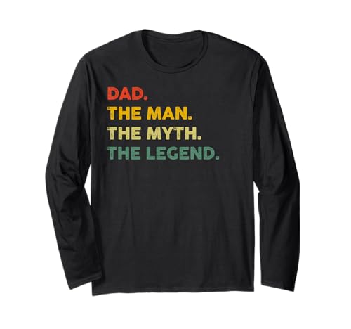 Vintage Dad The Man The Myth The Legend Lustiger Spruch Retro Langarmshirt von Vintage Great Grandad Graphic Design