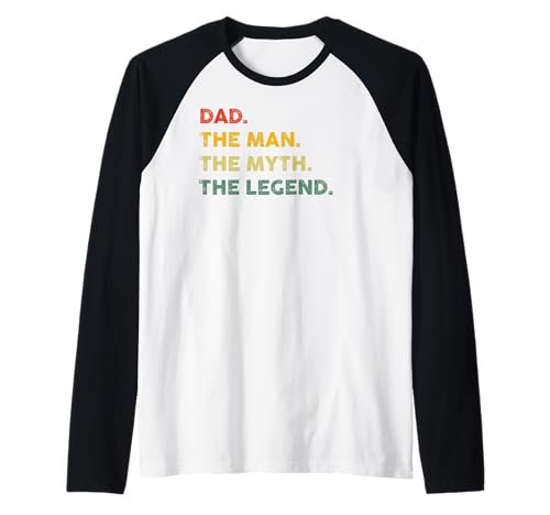 Vintage Dad The Man The Myth The Legend Lustiger Spruch Retro Raglan von Vintage Great Grandad Graphic Design