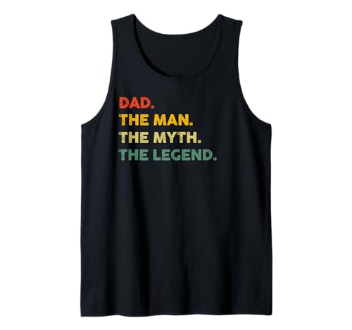 Vintage Dad The Man The Myth The Legend Lustiger Spruch Retro Tank Top von Vintage Great Grandad Graphic Design