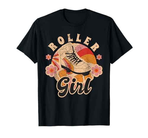 Roller Girl Funny Retro 70er Jahre Rollschuhe Derby Damen Kinder T-Shirt Roller Girl Funny Retro 70er Jahre Rollschuhe Derby Damen Kinder T-Shirt von Vintage Hippie Rollerskating Tees