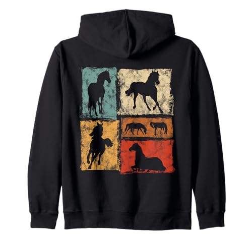 Retro Pferde Reiten Männer Frauen Kinder Vintage Pferd Kapuzenjacke Retro Pferde Reiten Männer Frauen Kinder Vintage Pferd Kapuzenjacke von Vintage Horse Equine Graphics For Men Women Kids