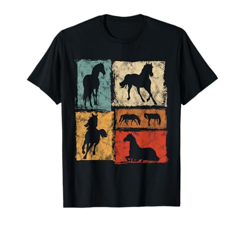 Retro Pferde Reiten Männer Frauen Kinder Vintage Pferd T-Shirt Retro Pferde Reiten Männer Frauen Kinder Vintage Pferd T-Shirt von Vintage Horse Equine Graphics For Men Women Kids