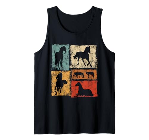 Retro Pferde Reiten Männer Frauen Kinder Vintage Pferd Tank Top Retro Pferde Reiten Männer Frauen Kinder Vintage Pferd Tank Top von Vintage Horse Equine Graphics For Men Women Kids