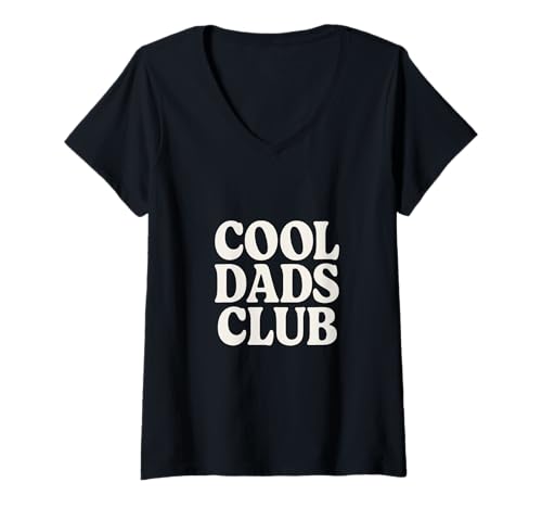 Damen Cool Dads Club Retro Serif Schrift Stolz Vaterhood T-Shirt mit V-Ausschnitt Damen Cool Dads Club Retro Serif Schrift Stolz Vaterhood T-Shirt mit V-Ausschnitt von Vintage Humor Cool Dads Club Nostalgie Papa
