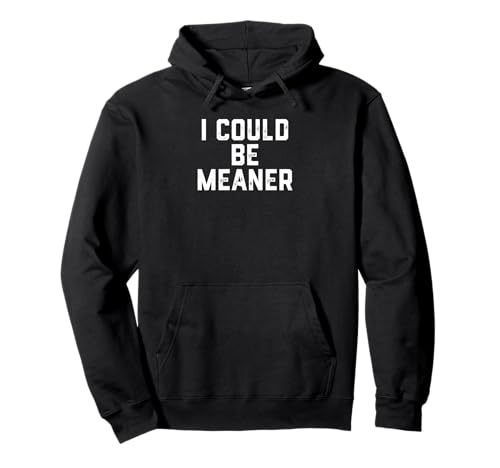 Vintage-Retro-Meme „I Could Be Meaner“ für Herren und Damen Pullover Hoodie Vintage-Retro-Meme „I Could Be Meaner“ für Herren und Damen Pullover Hoodie von Vintage I Could Be Meaner Shirt