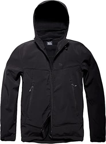 Vintage Industries Alford Softshell Männer Übergangsjacke schwarz L 100% Polyester Basics von Vintage Industries