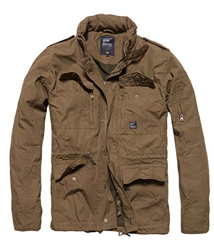 Vintage Industries Cranford Jacket Männer Winterjacke khaki XL 100% Baumwolle Basics von Vintage Industries