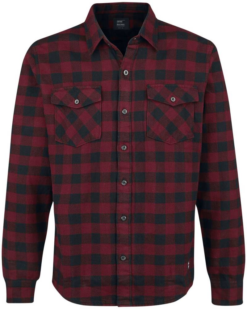 Vintage Industries Flanellhemd - Harley Shirt - S bis 3XL - für Männer - Größe M - rot/schwarz Vintage Industries Flanellhemd - Harley Shirt - S bis 3XL - für Männer - Größe M - rot/schwarz von Vintage Industries