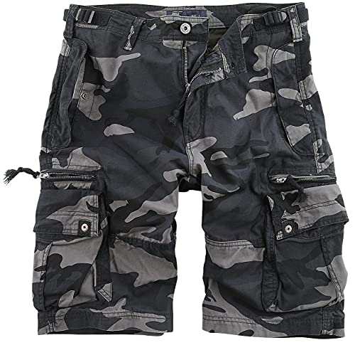 Vintage Industries Gandor Short Männer Short darkcamo M 100% Baumwolle Basics, Streetwear von Vintage Industries