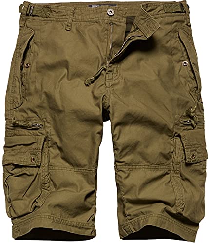 Vintage Industries Gandor Shorts (Oliv,L) von Vintage Industries