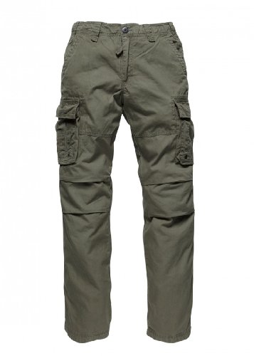 Vintage Industries Reef Pants Männer Cargohose Oliv L 100% Baumwolle Basics, Streetwear von Vintage Industries