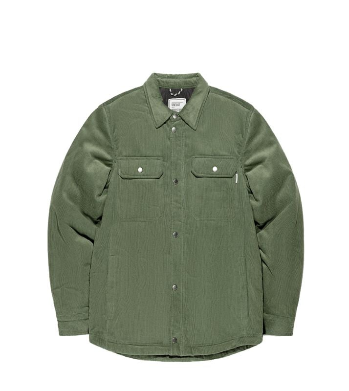 Vintage Industries STEVEN PADDED SHIRT/ JACKET Langarmhemd grün in XL von Vintage Industries