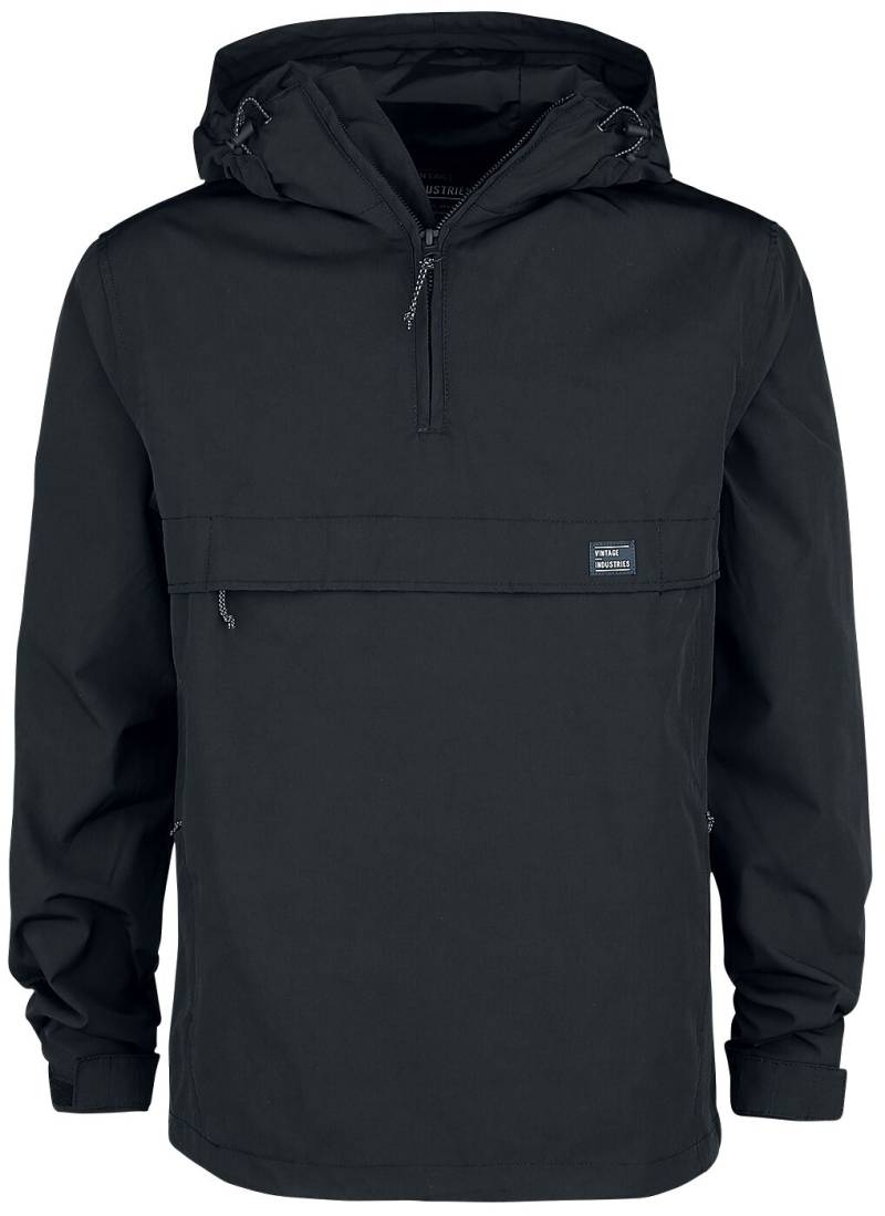Vintage Industries Shooter Windbreaker Übergangsjacke schwarz in S von Vintage Industries