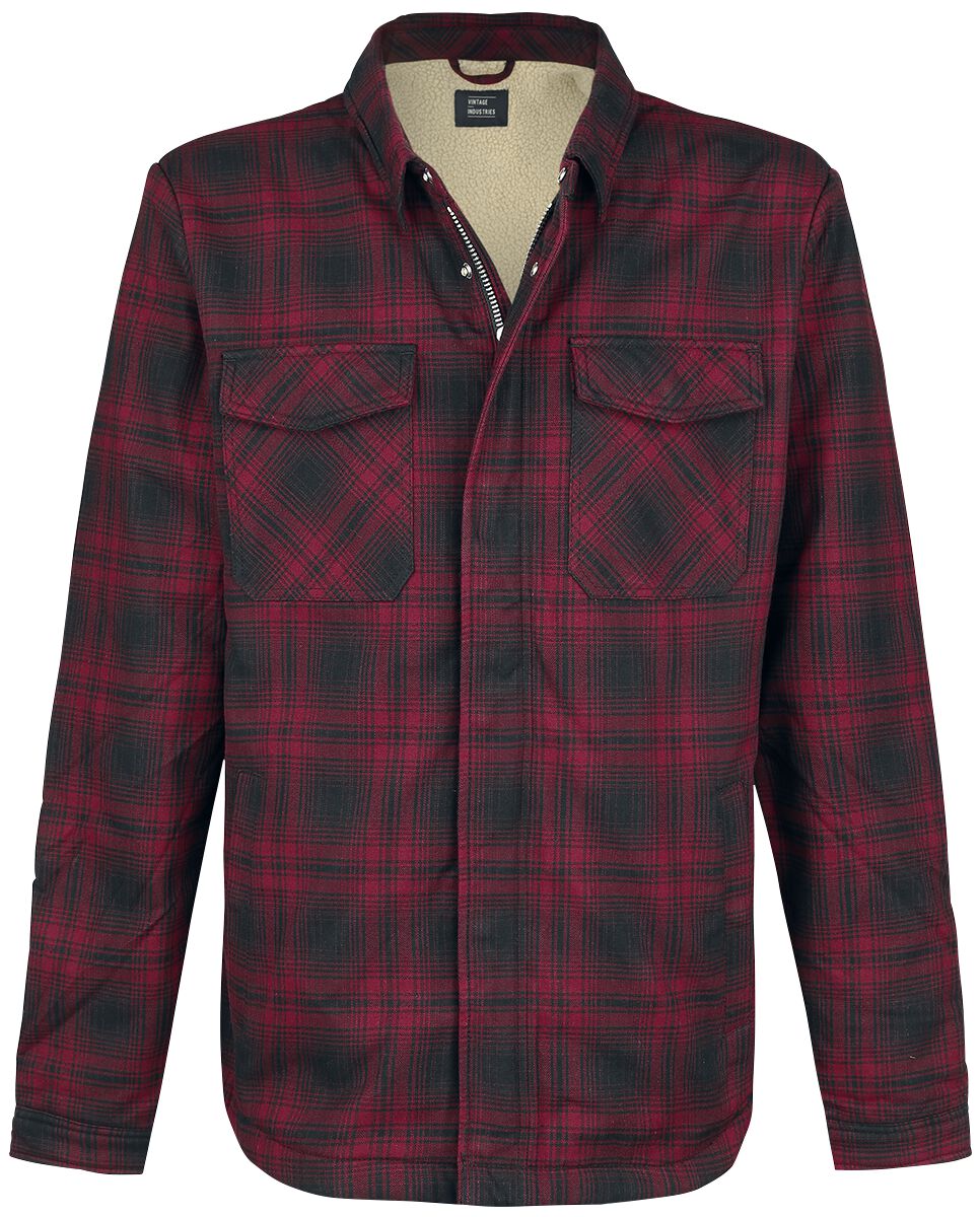 Vintage Industries Übergangsjacke - Class Sherpa - S bis XXL - für Männer - Größe XXL - rot/schwarz von Vintage Industries