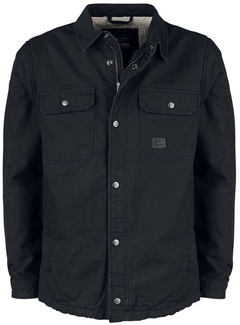 Vintage Industries Übergangsjacke - Dean Sherpa - S bis 3XL - für Männer - Größe S - schwarz von Vintage Industries