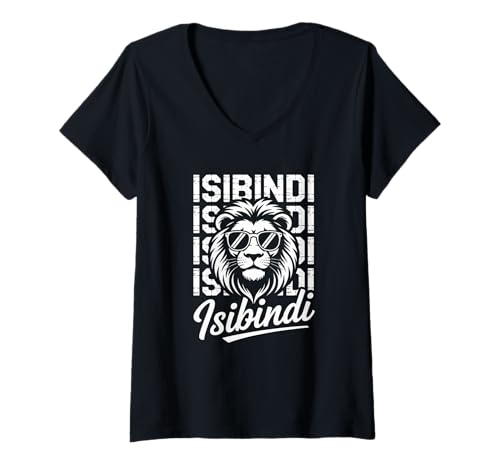 Damen Vintage Isibindi Name Pride für Männer Frauen Kind Junge Mädchen T-Shirt mit V-Ausschnitt von Vintage Isibindi Name Pride Styles for All