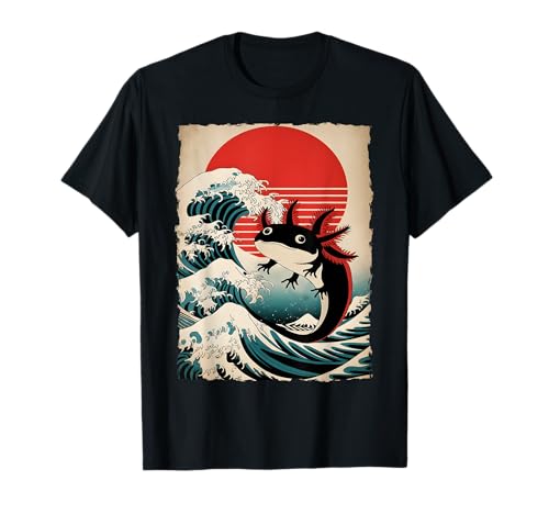 Axolotl Mädchen Teens Kid Japanische Kunst Retro Axolotl Grafik T-Shirt Axolotl Mädchen Teens Kid Japanische Kunst Retro Axolotl Grafik T-Shirt von Vintage Japanese Art Axolotl Graphic