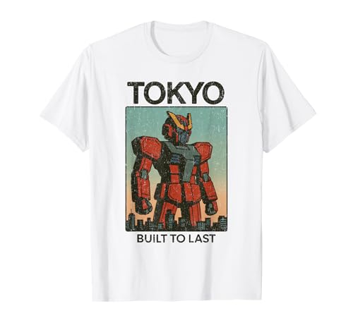 Red Mecha Robot Art Boys Vintage Japanisches Tokio Poster T-Shirt von Vintage Japanese Poster Art Japan Lovers DonaOnca