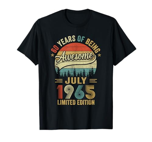 Vintage Juli 1965 60 Jahre alt 60. Geburtstag Männer Frauen T-Shirt Vintage Juli 1965 60 Jahre alt 60. Geburtstag Männer Frauen T-Shirt von Vintage July 1965 Birthday