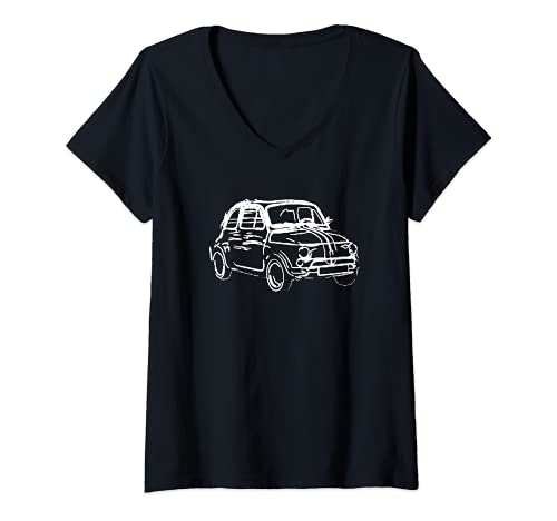 Damen 500 New Vintage Car Design T-Shirt T-Shirt mit V-Ausschnitt von Vintage-Klassiker