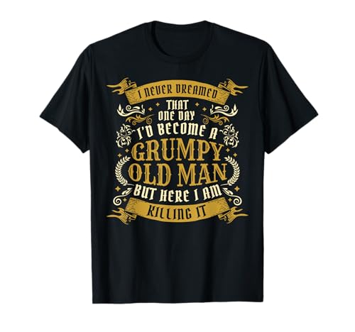 Vintage Grumpy Old Man Schriftzug T-Shirt Vintage Grumpy Old Man Schriftzug T-Shirt von Vintage Lettering