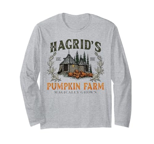 Retro Fall Hagrid's Pumpkin Farm Patch Herbst Kürbis Garten Langarmshirt Retro Fall Hagrid's Pumpkin Farm Patch Herbst Kürbis Garten Langarmshirt von Vintage Like Up