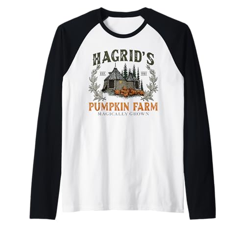 Retro Fall Hagrid's Pumpkin Farm Patch Herbst Kürbis Garten Raglan Retro Fall Hagrid's Pumpkin Farm Patch Herbst Kürbis Garten Raglan von Vintage Like Up