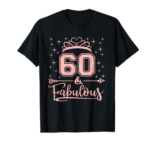 Happy Sweet 60th Birthday Gift 60 Year Old Women Damen T-Shirt Schwarz S Retro Rundhals-Ausschnitt Kurzärmelig Baumwolle-Polyester-Mischung T-Shirt 60. Geburtstag Happy Sweet 60th Birthday Gift 60 Year Old Women Damen T-Shirt Schwarz S Retro Rundhals-Ausschnitt Kurzärmelig Baumwolle-Polyester-Mischung T-Shirt 60. Geburtstag von Happy Sweet 60th Birthday Gift 60 Year Old Women