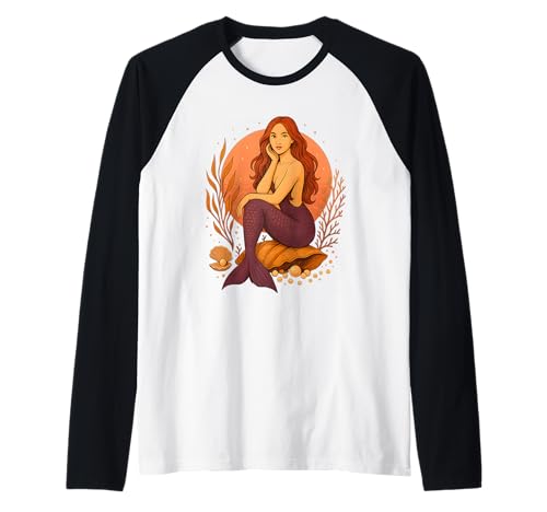 Meerjungfrau Meeresleben, Strand Bum Sommer Meerjungfrau Retro Damen Raglan Meerjungfrau Meeresleben, Strand Bum Sommer Meerjungfrau Retro Damen Raglan von Vintage Mermaid Beach Summer Vacation Girl Apparel