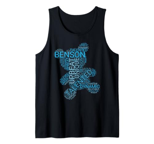Benson T für Frauen und Mädchen Word Cloud Cute Bear Tees Tank Top Benson T für Frauen und Mädchen Word Cloud Cute Bear Tees Tank Top von Vintage Mike Benson Name 70s 80s Retro Gifts Tees
