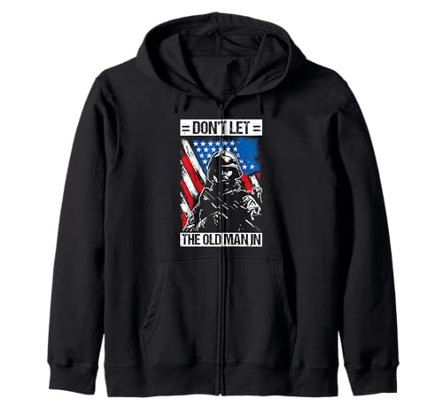Don't LET The Old Man IN Vintage Military Kapuzenjacke Don't LET The Old Man IN Vintage Military Kapuzenjacke von Vintage-Militärdesign