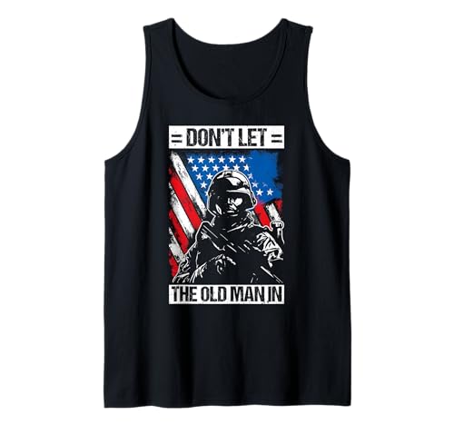 Herren Don't LET The Old Man IN Vintage Military Tank Top Herren Don't LET The Old Man IN Vintage Military Tank Top von Vintage-Militärdesign