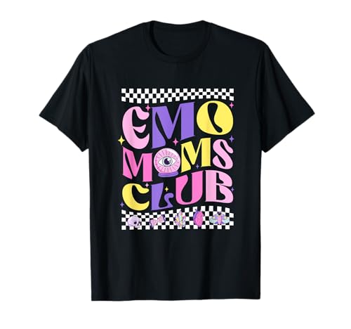 Groovy Emo Moms Club Punk Band Gothic Muttertag Frauen T-Shirt von Vintage Mother's Day