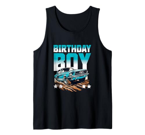 Geburtstag Junge Vintage Muscle Cars Familie Geburtstag Kinder Kleinkinder Tank Top Geburtstag Junge Vintage Muscle Cars Familie Geburtstag Kinder Kleinkinder Tank Top von Vintage Muscle Cars Apparel Gifts Shop