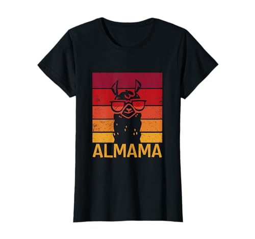 Retro Almama Muttertag Beste Mama Alpaka T-Shirt Retro Almama Muttertag Beste Mama Alpaka T-Shirt von Vintage Muttertags Alpaka Lama Outfit