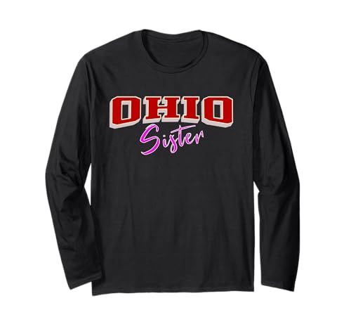 Vintage OHIO Sister Throwback Design, Girly Women Girls Teen Langarmshirt von Vintage OHIO Graphic Designs and Apparel for Girls