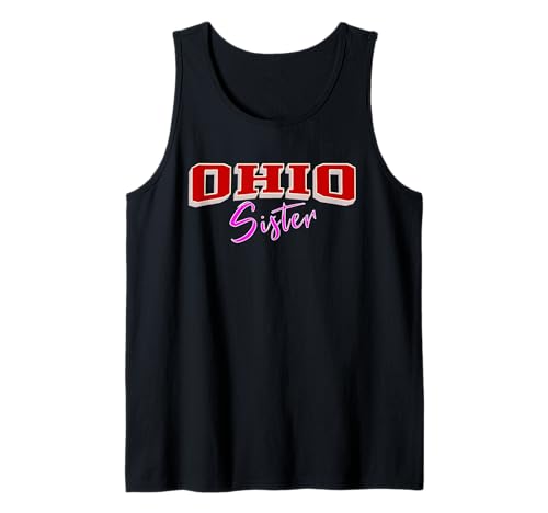 Vintage OHIO Sister Throwback Design, Girly Women Girls Teen Tank Top von Vintage OHIO Graphic Designs and Apparel for Girls