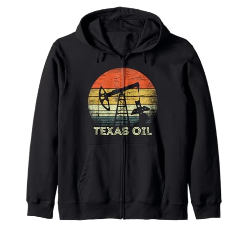 Vintage-Geschenk von Texas Oil Rig Oilfield Industry, Sonnenuntergang, für Herren Kapuzenjacke Vintage-Geschenk von Texas Oil Rig Oilfield Industry, Sonnenuntergang, für Herren Kapuzenjacke von Vintage Oil Rig Worker Apparel