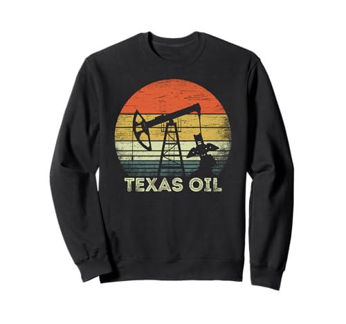 Vintage-Geschenk von Texas Oil Rig Oilfield Industry, Sonnenuntergang, für Herren Sweatshirt Vintage-Geschenk von Texas Oil Rig Oilfield Industry, Sonnenuntergang, für Herren Sweatshirt von Vintage Oil Rig Worker Apparel