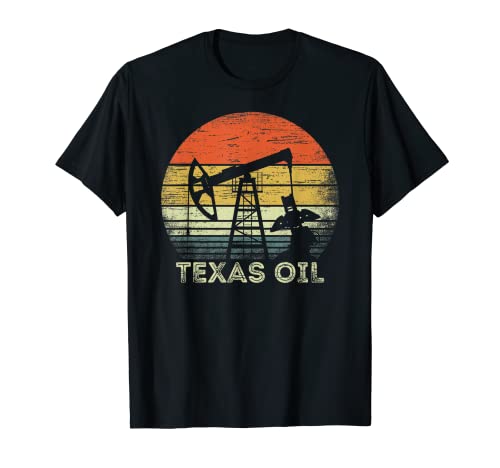 Vintage Texas Oil Rig Oilfield Industry Sunset Men Geschenk T-Shirt Vintage Texas Oil Rig Oilfield Industry Sunset Men Geschenk T-Shirt von Vintage Oil Rig Worker Apparel