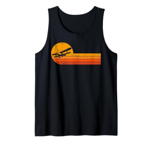Herren Retro Vintage Flugzeug Sunset Pilot Aviation Doppeldecke Tank Top Herren Retro Vintage Flugzeug Sunset Pilot Aviation Doppeldecke Tank Top von Vintage Outfit Pilot und Technikerluftfahrt