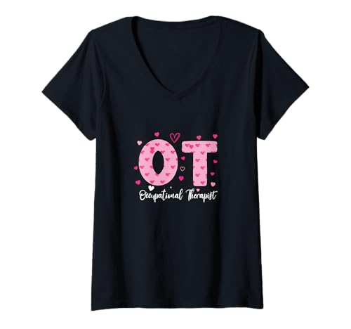 Damen Pädiatrische Ergotherapeutin Ergotherapie OT T-Shirt mit V-Ausschnitt Damen Pädiatrische Ergotherapeutin Ergotherapie OT T-Shirt mit V-Ausschnitt von Vintage Pediatric Occupational Therapist Apparel