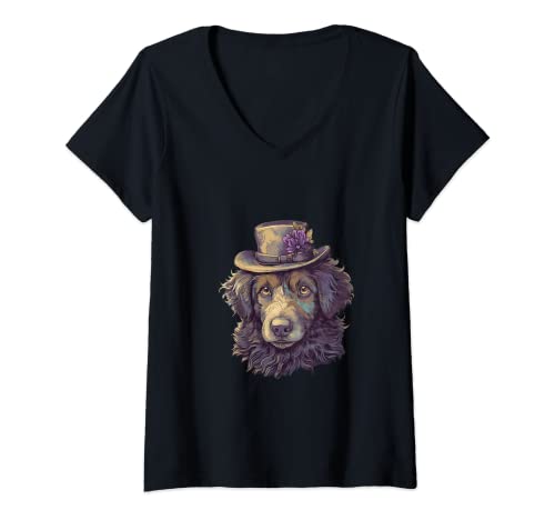 Damen Aussidoodle Vintage Retro Design Mama Papa Hundeliebhaber Geschenk T-Shirt mit V-Ausschnitt Damen Aussidoodle Vintage Retro Design Mama Papa Hundeliebhaber Geschenk T-Shirt mit V-Ausschnitt von Vintage Retro Aussidoodle Lovers Merchandise