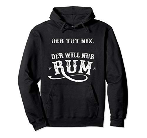 Herren Rum Trinker Männer Geschenk Pullover Hoodie von Vintage Retro Style Rum Liebhaber Geschenk