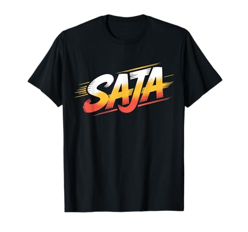 Saja First Name Vintage Boys Men Women T-Shirt Saja First Name Vintage Boys Men Women T-Shirt von Vintage Saja First Name